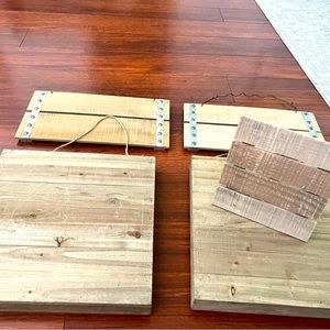 Rustic slatted panel for projects